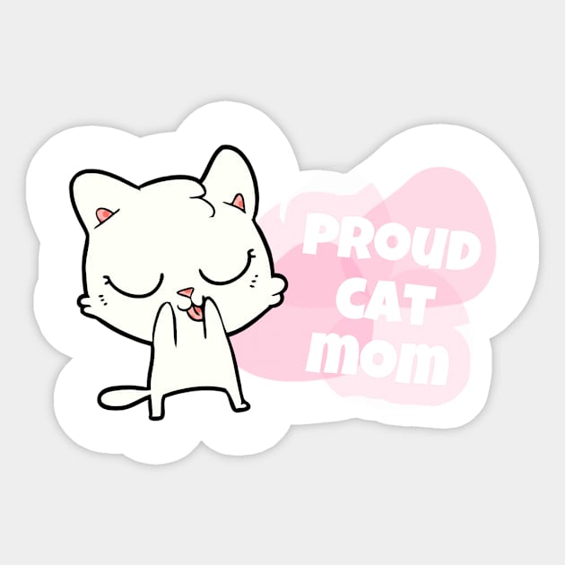 Proud Cat Mom Sticker by milleux